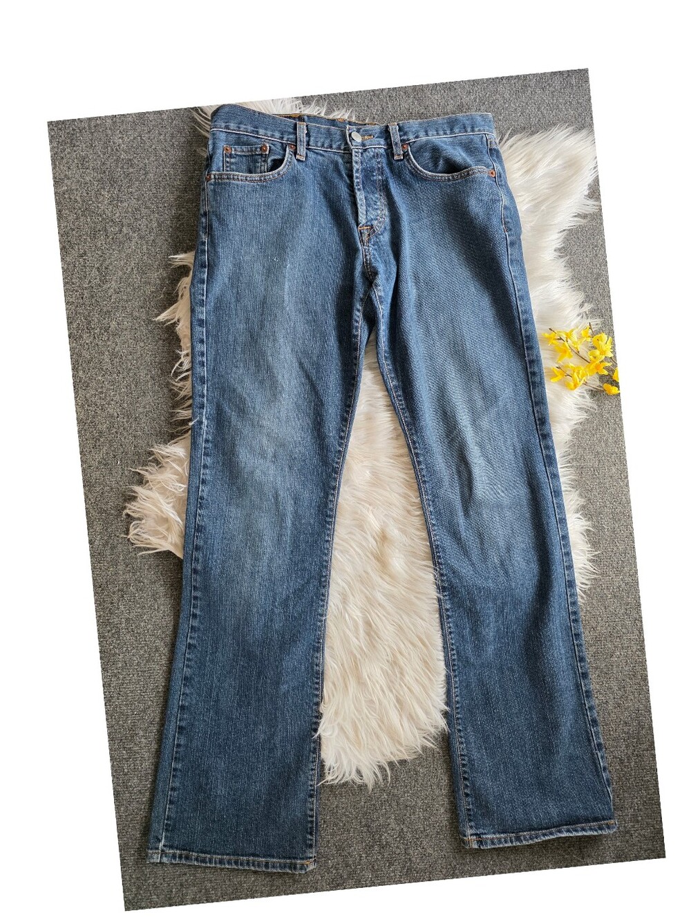 Lucky Brand Dungarees Mid-Rise Bootcut Jean